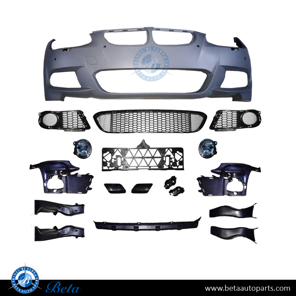 Front Bumper M-Tek with PDC with Washer for BMW 3 SERIES E92 LCI 2009-2011 models, Part Number 51118035781 Front Bumper M-Tek with PDC with Washer for BMW 3 SERIES E92 LCI 2009-2011 models, Part Number 51118035781